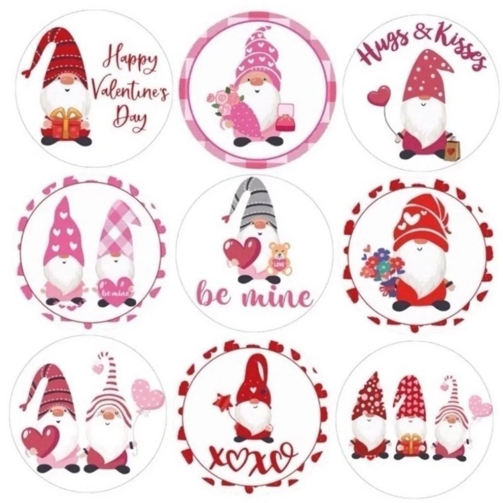 40 Valentines Stickers Assortment